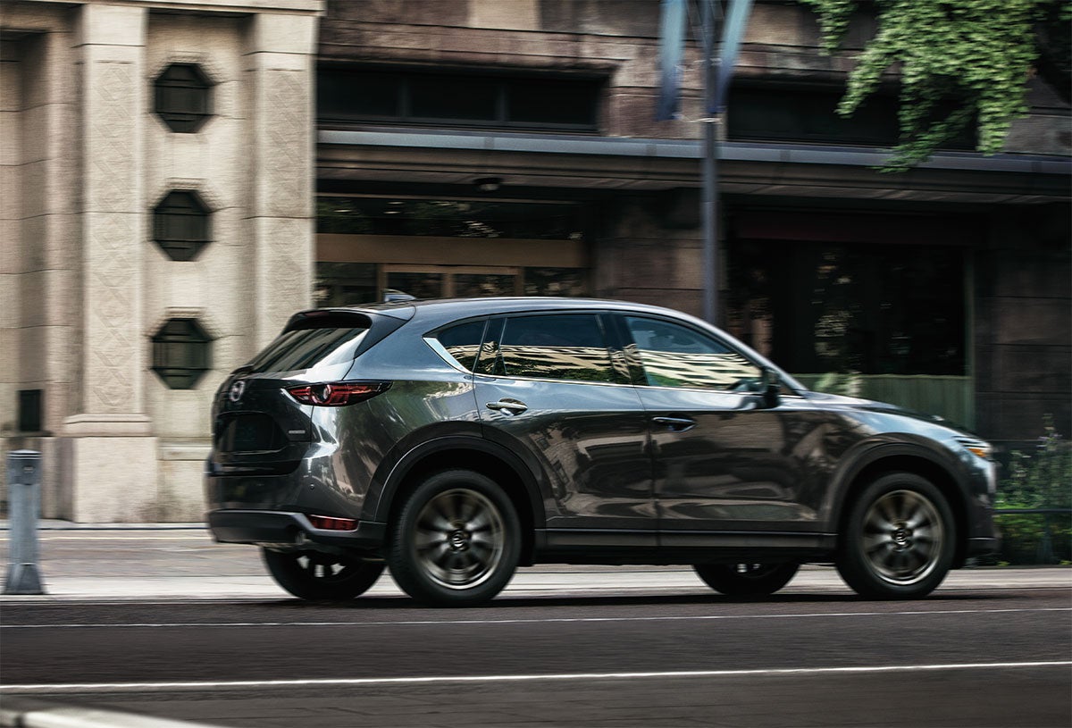 Mazda Certified Pre-Owned vehicle on the road