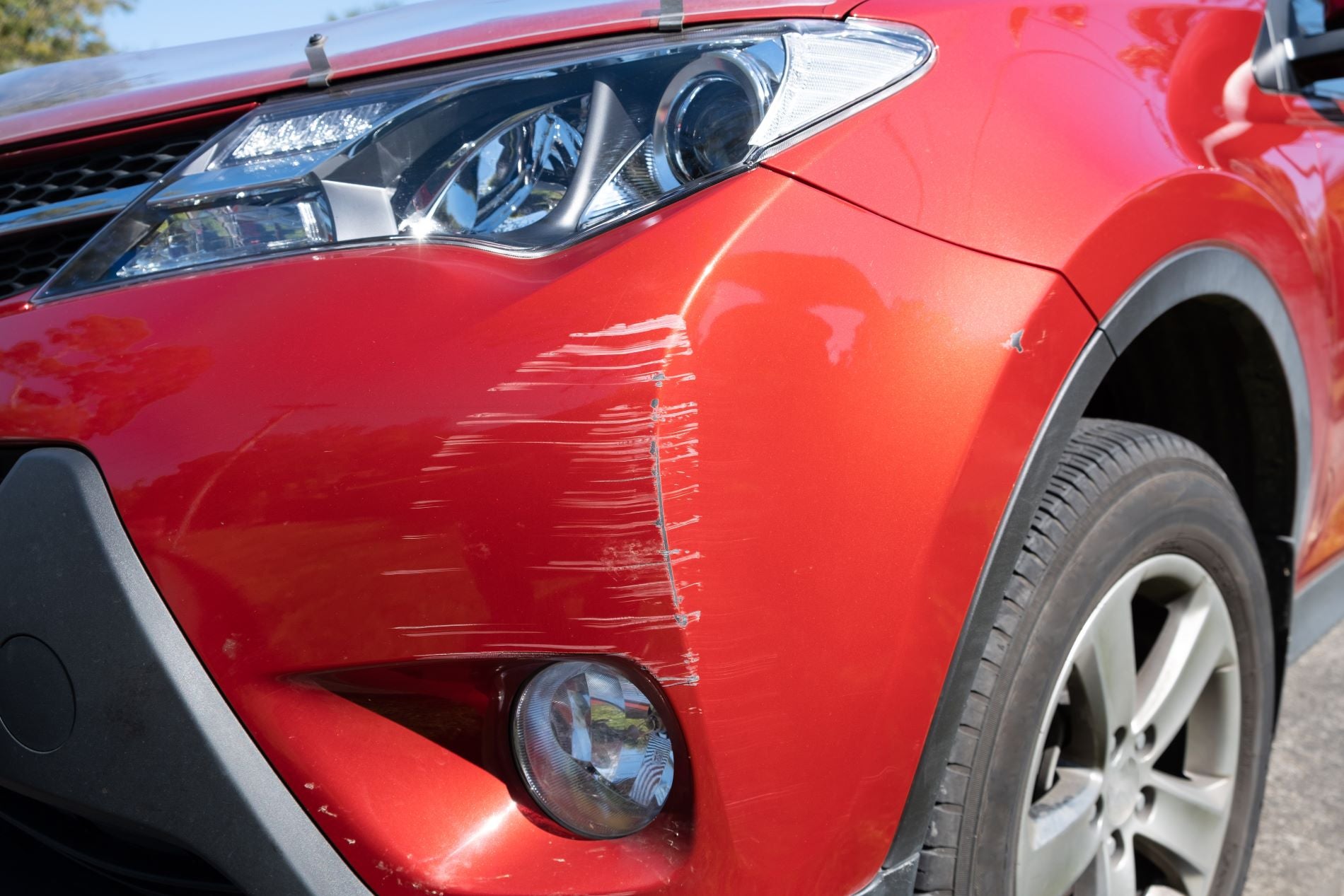 Car Scratches On Toyota RAV4, In For Car Scratch Repair, Deep Paint Scratch, Repair Car Scratches